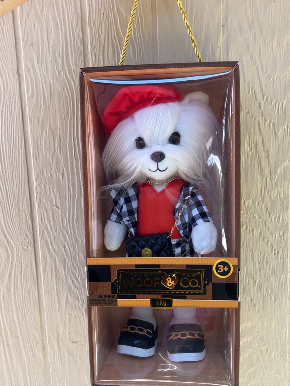 Lily Plush Fashion Doll - White with Red Outfit